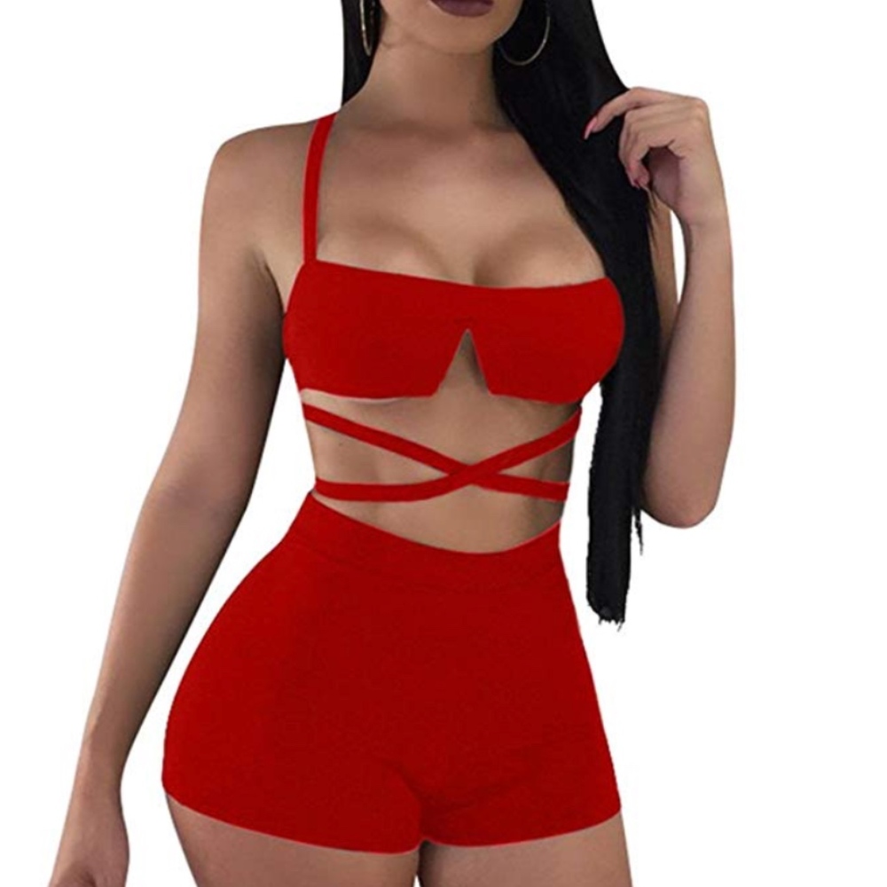 Sexy Red Jumpsuit
